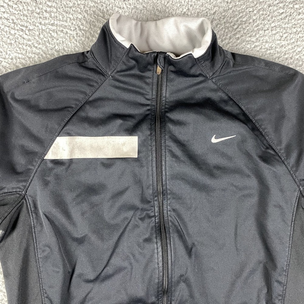 Nike Jacket Womens Large Dri Fit Full Zip Running Lightweight Element Shield