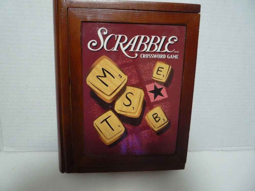 Hasbro Parker Brothers Vintage Game Collection: Wooden Book Box Scrabble