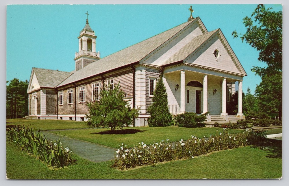 Our Lady of Victory Catholic Church Centerville Cape Cod Photochrome Postcard