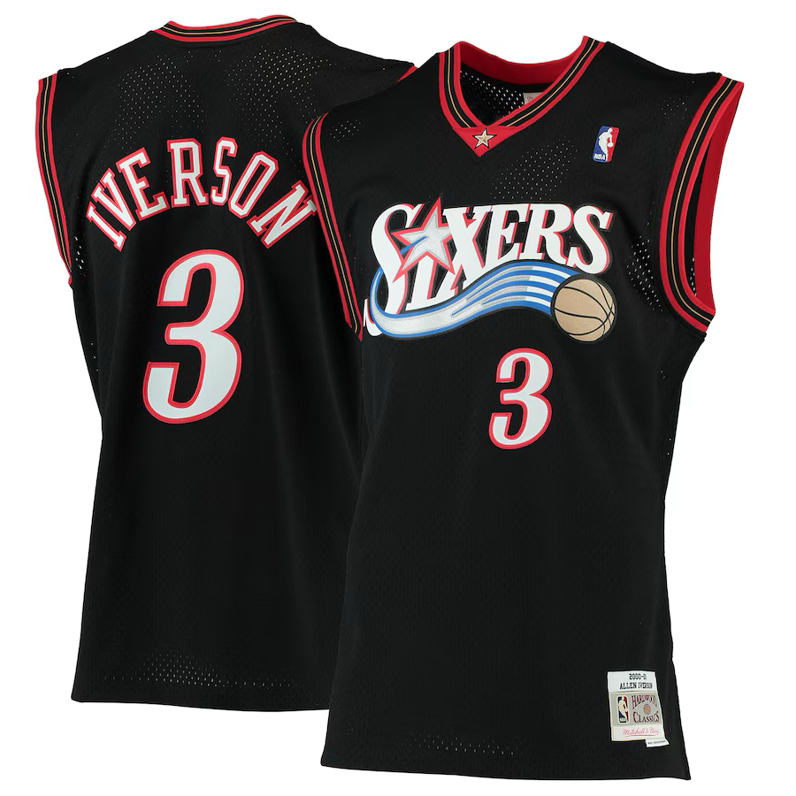 Allen Iverson Philadelphia 76ers Mitchell & Ness Swingman Jersey Mens Large