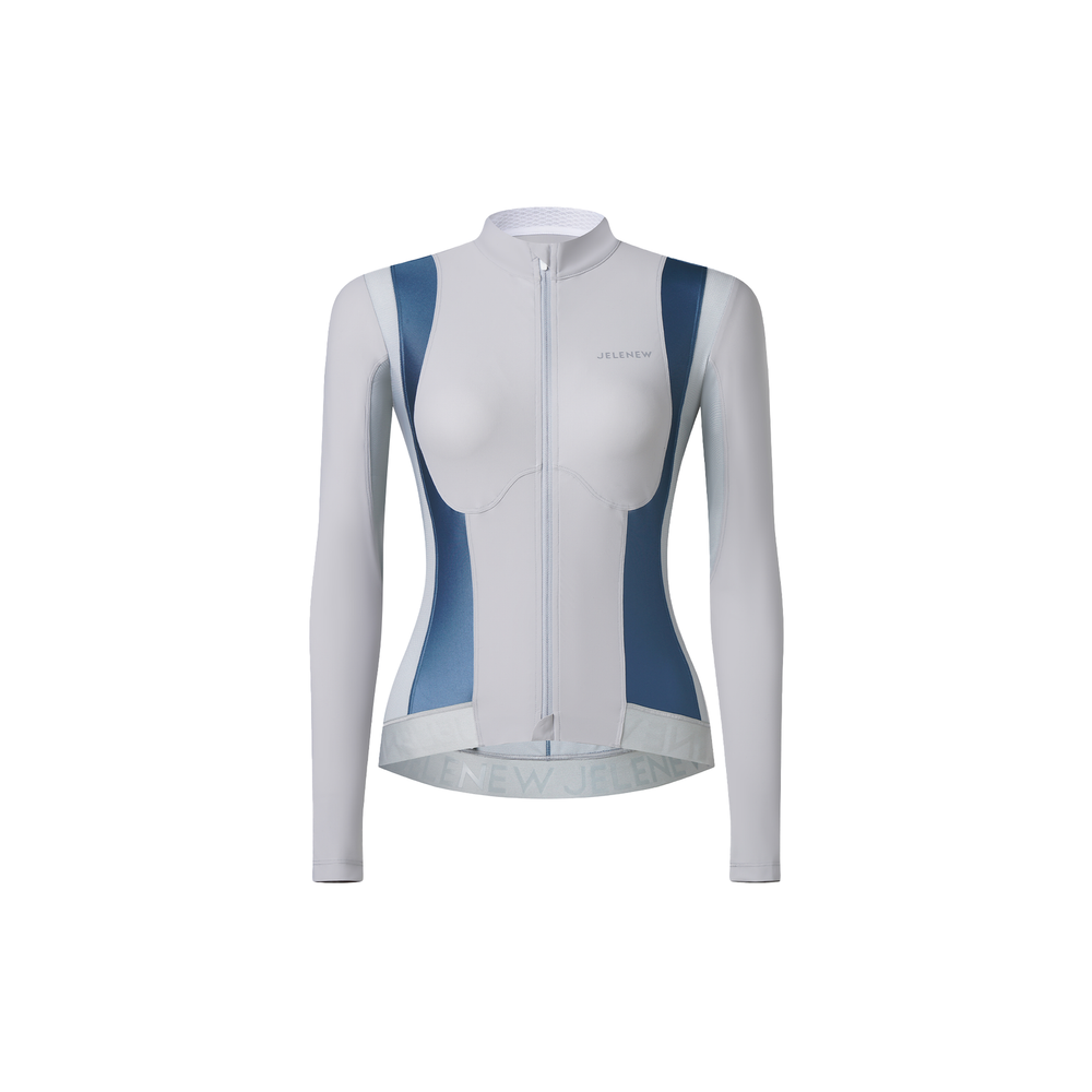 L'avenir Light Gray Long Sleeve Training Jersey for Performance and Style