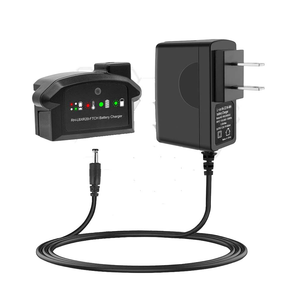 Black & Decker LBXR20 20V Li-Ion Battery Fast Charger for LBX20 LBXR20B