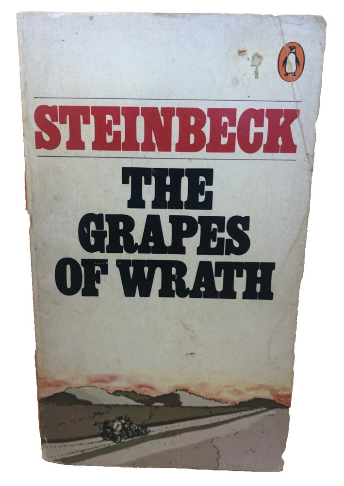 Grapes of Wrath by John Steinbeck OLD VINTAGE OKIES 1984 PAPERBACK BOOK