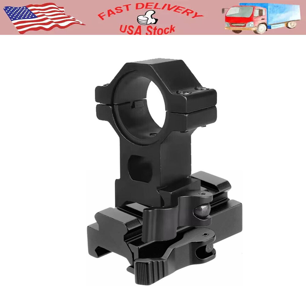 Quick Release 25.4/30mm High Ring Picatinny Mount with QD 5 Slot Riser