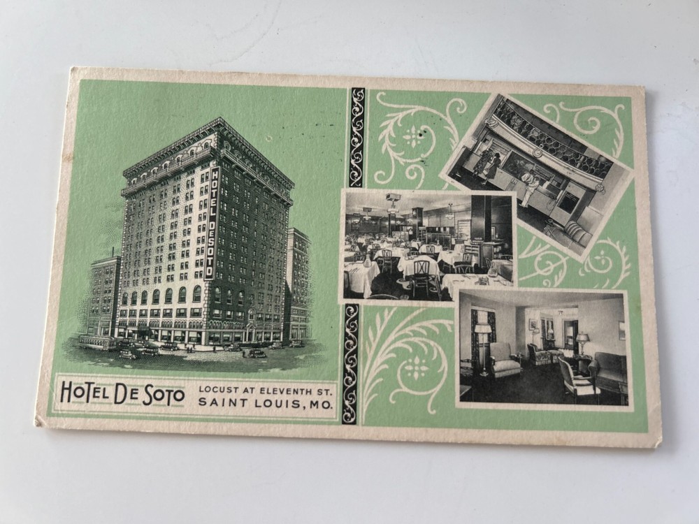 Hotel De Soto Saint Louis St Louis Missouri Postcard