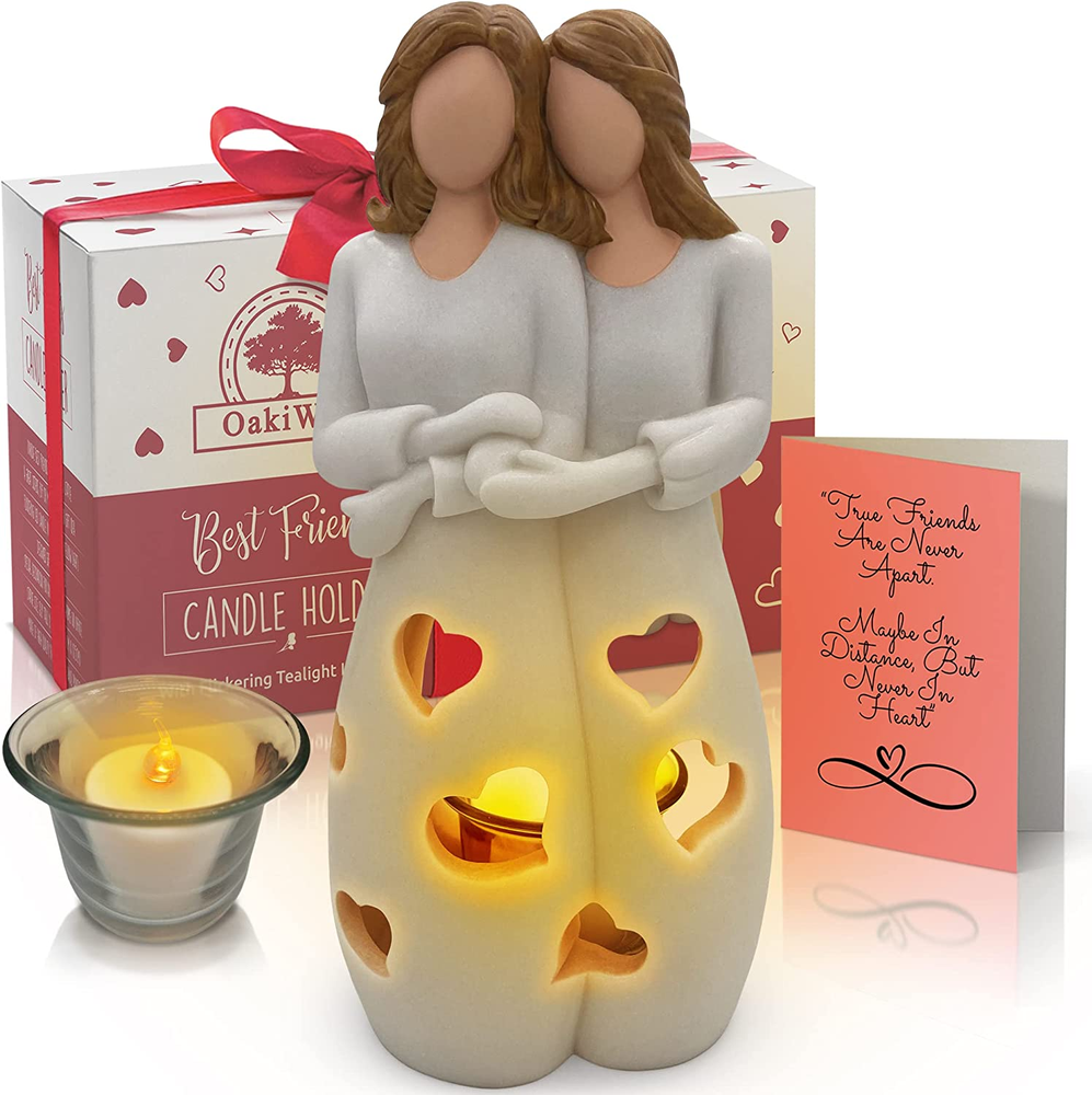 Gifts for Mom, Sister, Best Friend, Birthday Gifts for Women - Candle Holder W/F