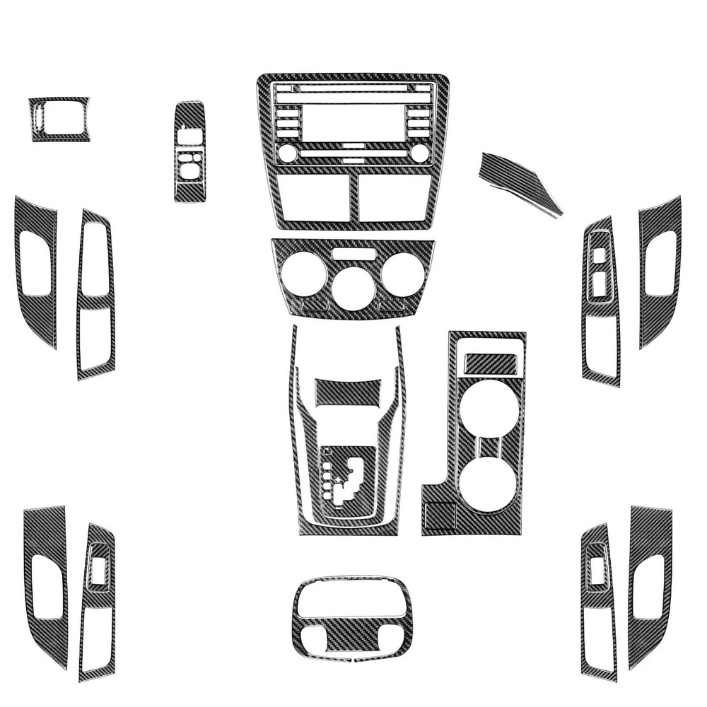 40Pcs For Subaru Impreza WRX 2009-2011 Carbon Fiber Set Full Interior Trim Cover