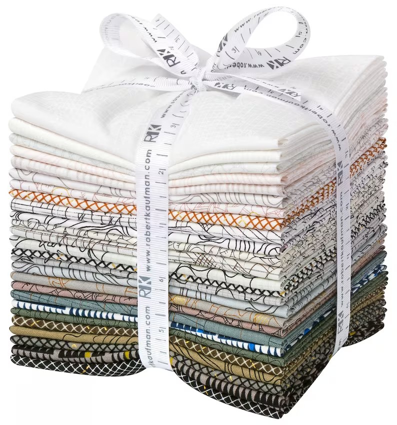 Carolyn Friedlander Collection CF Neutral Robert Kaufman 26 Cotton Fat Quarters