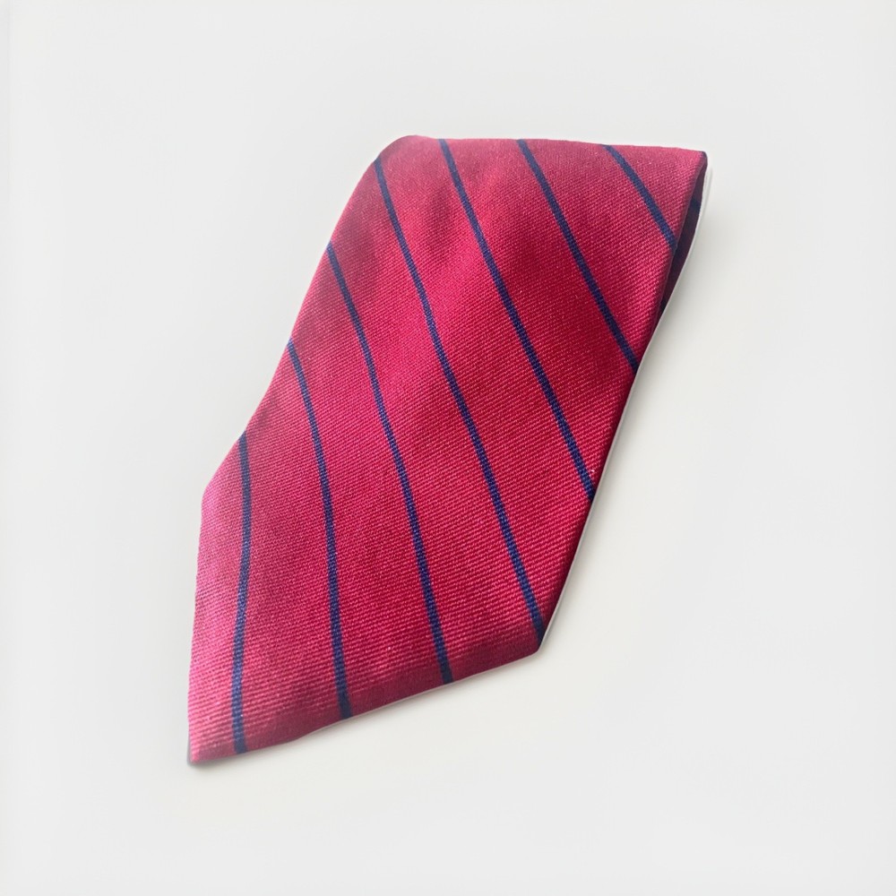Ralph Lauren Repp Design Striped Silk Neck Tie Made In USA Extra Long 65 x 4