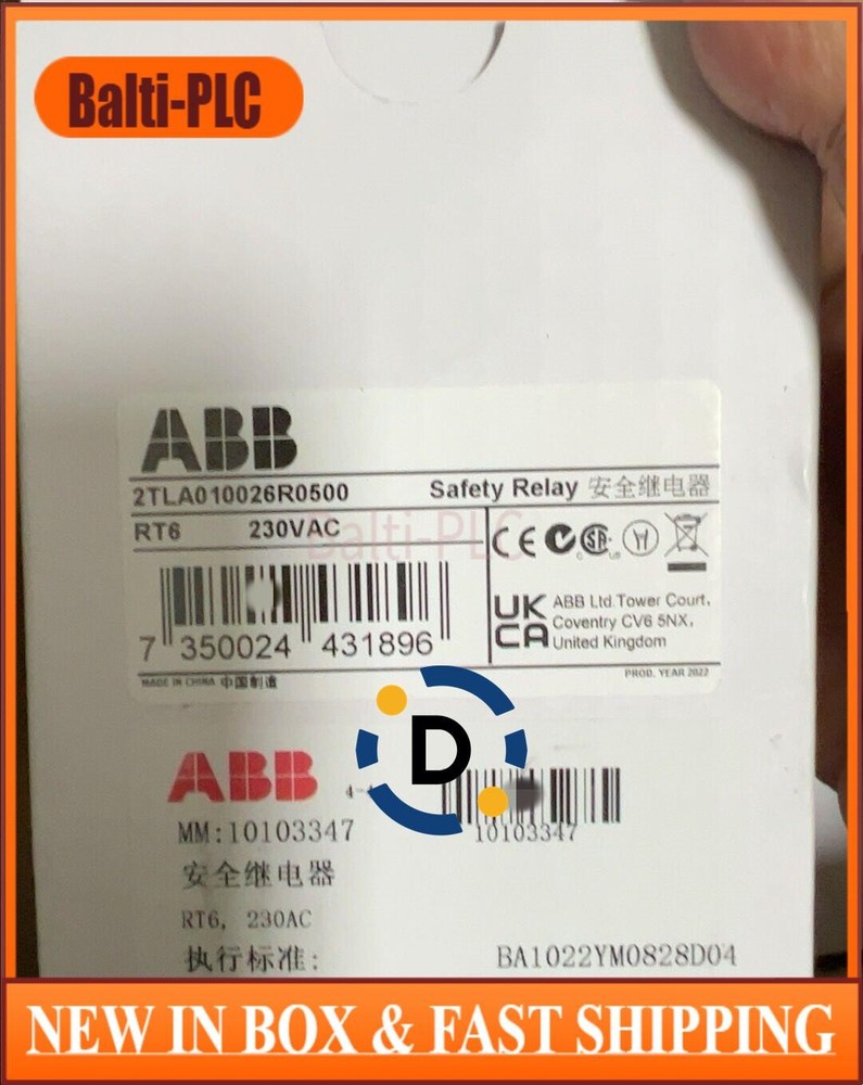 New ABB 2TLA010026R0500 safety relay US Free TAX