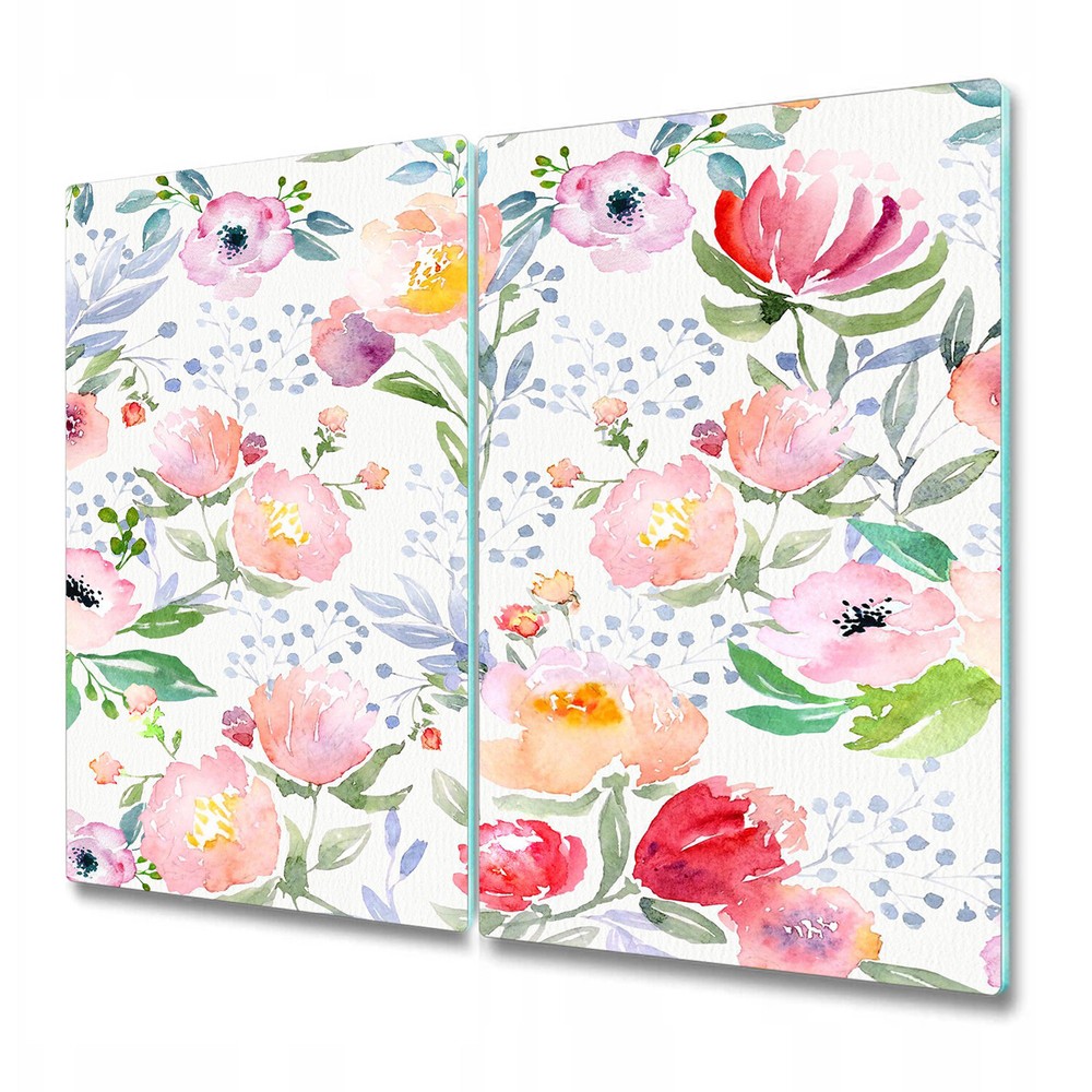 Glass Surface Protector floral Cottage Country Chic Rose Garden Flower 2x30x52