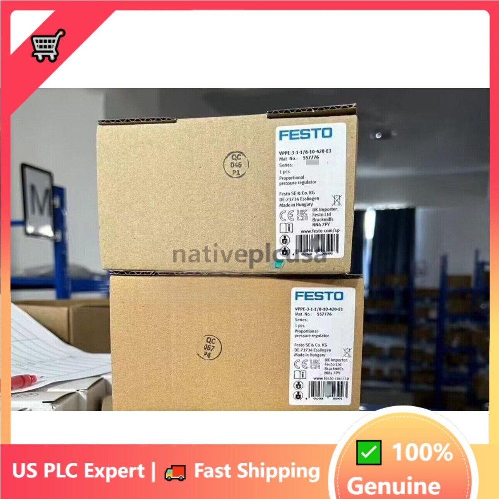 US FREE TAX NEW FESTO VPPE-3-1-1/8-10-420-E1 557776 proportional pressure valve