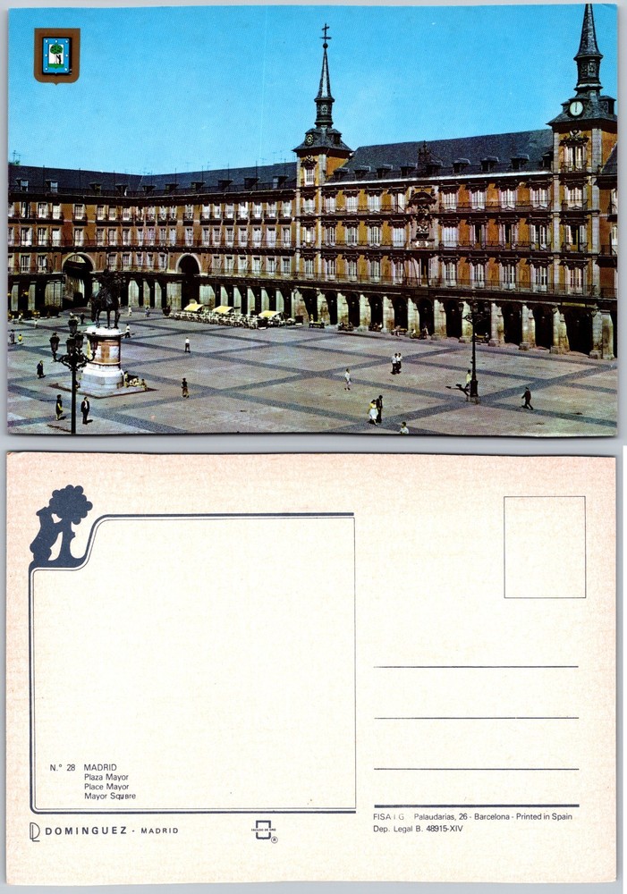 Continental Plaza Mayor Madrid Postcard
