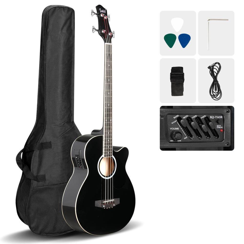 Glarry Electric Acoustic Bass Guitar School Band Beginner With Carry Bag