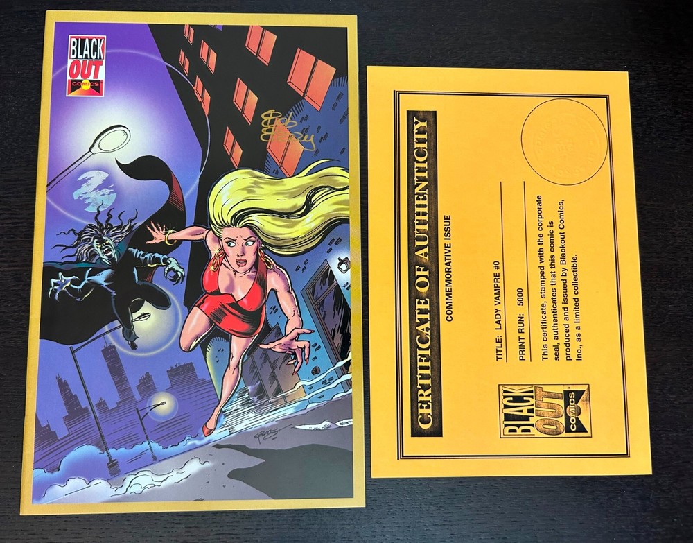 LADY VAMPRE #0 (Black Out Comics 1995) -- Limited Edition Variant COA -- Vampire