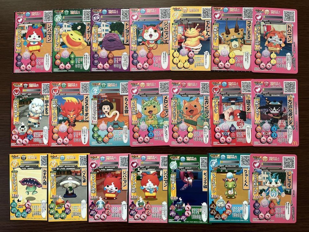 Yokai Watch Anime Trading Card Bulk Lot Direct From Japan