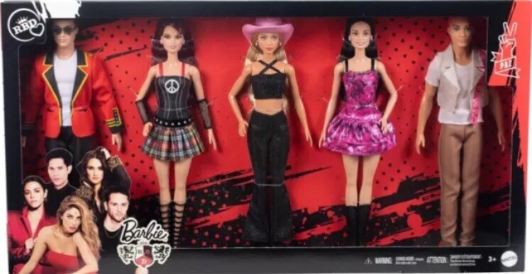Barbie RBD Set of 5 Fashion Dolls - Roberta Mia Lupita Diego Giovanni