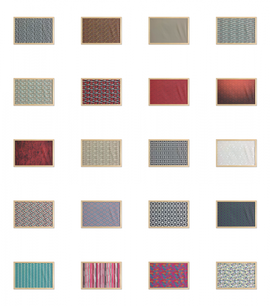 Ambesonne Abstract Surreal Wall Art with Wide Frame for Bathrooms Living Room-image