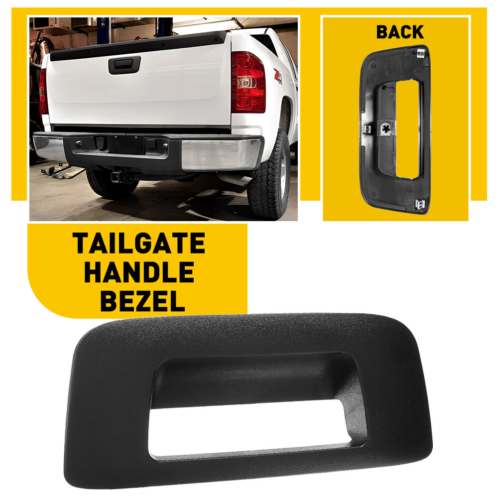 Tailgate Handle Bezel NEW For 2007-2014 Chevrolet Silverado GMC Sierra 1/2SET