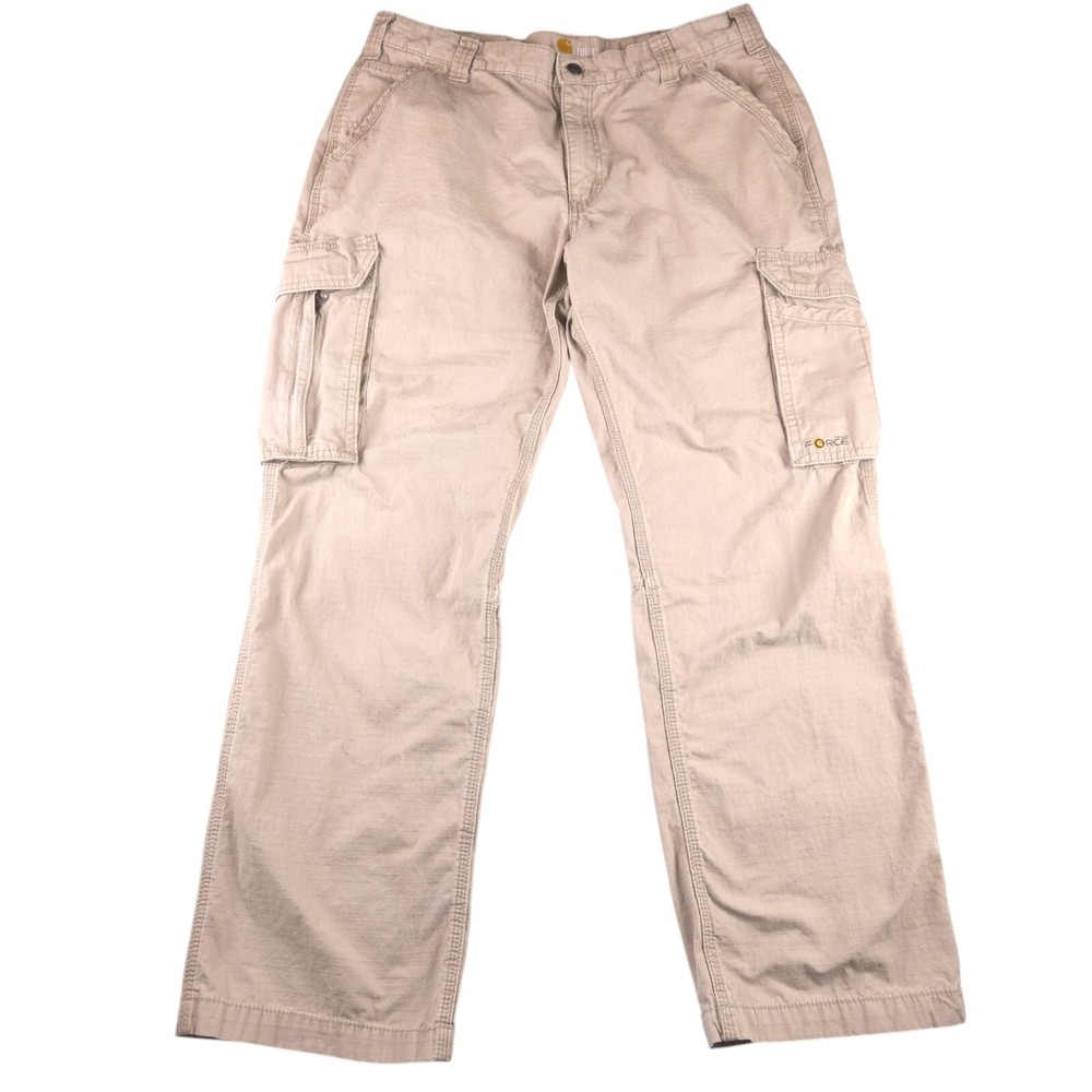 Carhartt Force Cargo Pant Mens 34x30 Actual Tappen Ripstop Utility Work Relaxed