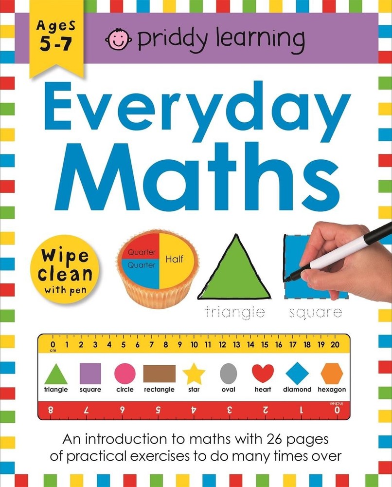 Everyday Maths: Wipe Clean Workbooks by Roger Priddy (English) Spiral Book