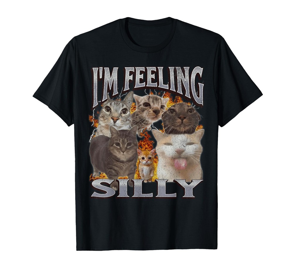 Gaslighting Isn't Real Funny Cat Meme Bootleg Graphic T-Shirt for Men Women (1)