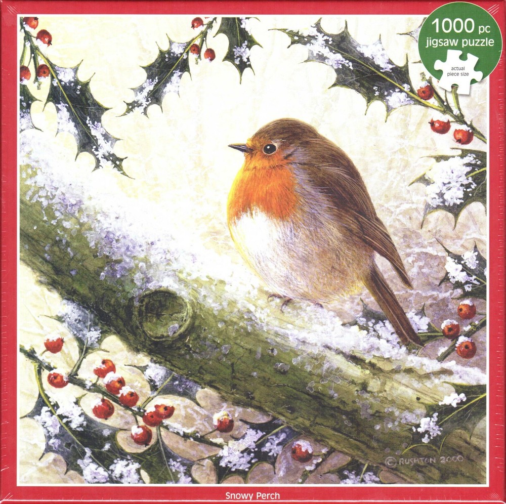 Otter House 1000 Piece Puzzle - Snowy Perch - Brian Rushton