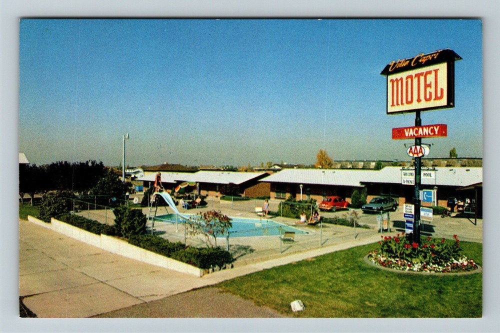 Kaysville UT-Utah, Villa Capri Motel, Antique Vintage Souvenir Postcard