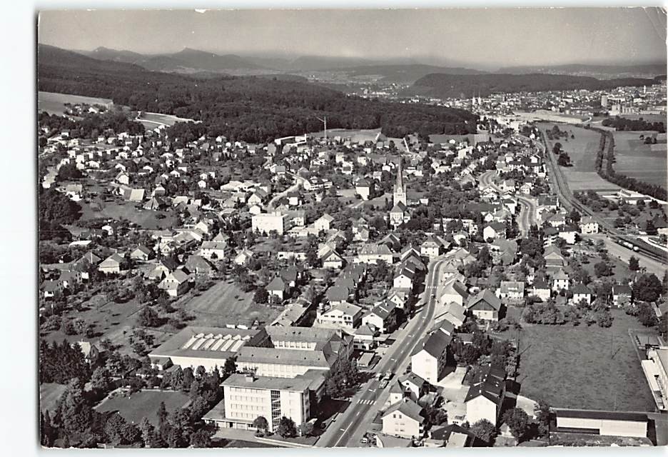 Postcard Aerial View Wangen bei Olten Solothurn Switzerland