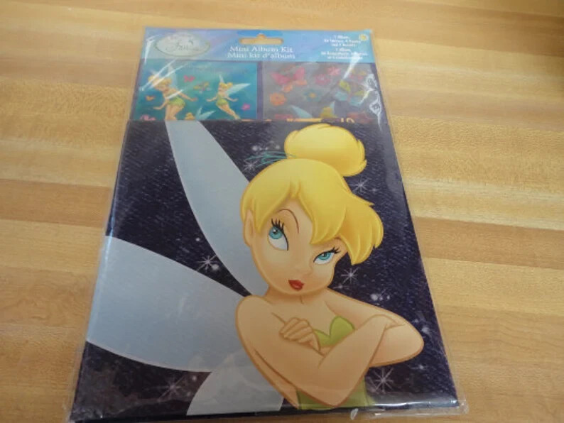 Sandylion Disney 6 x 6 Tinker Bell Scrapbook Album Kit Stickers / Paper /