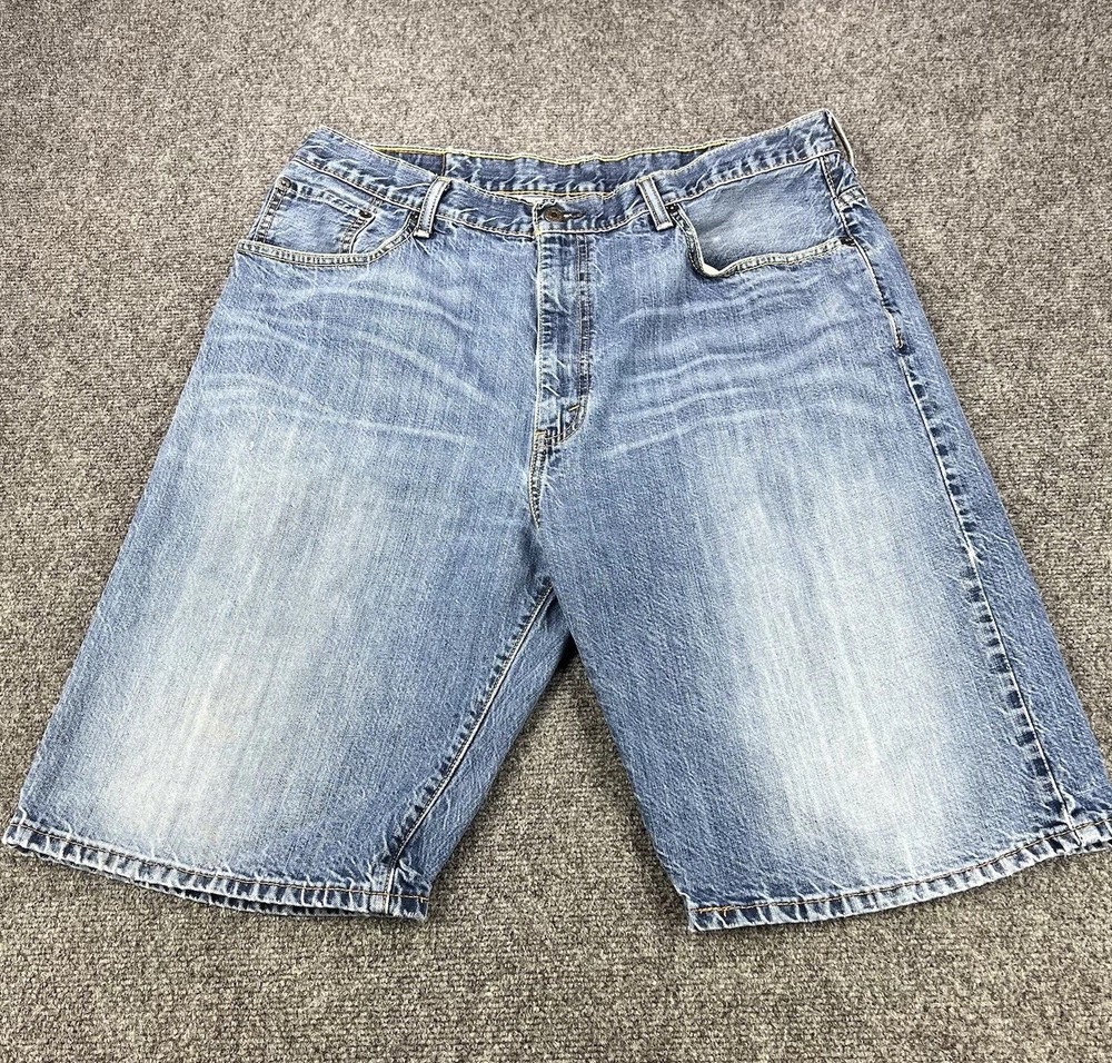 Levis 569 Shorts Men’s 38 Blue Loose Wide Baggy Jorts Hip Hop Y2K Wear