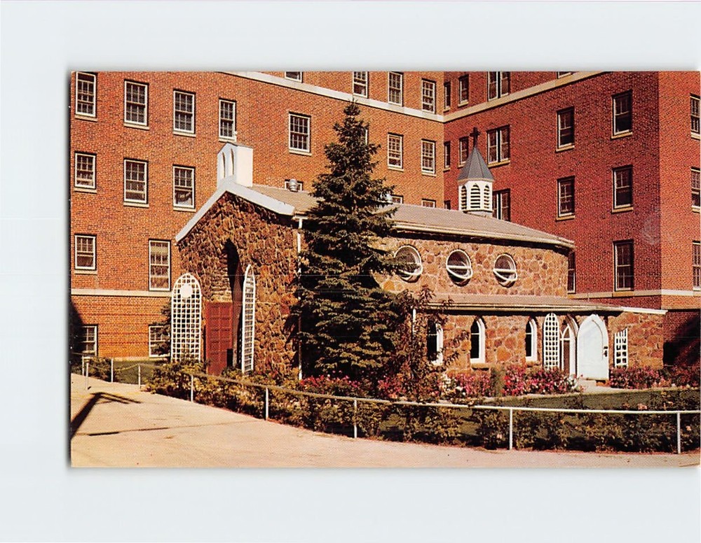 Postcard St. John's McNamara Hospital Chapel Rapid City South Dakota USA