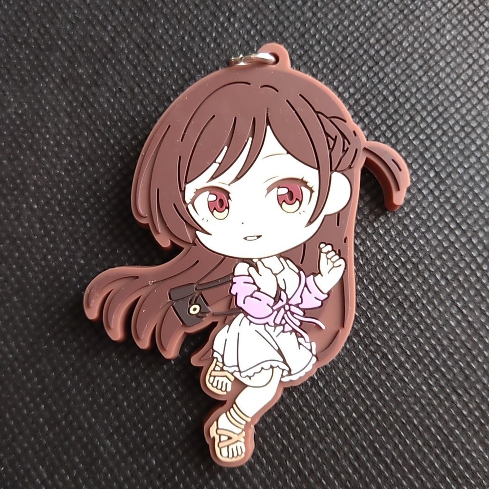 CHIZURU MIZUHARA Rent-A-Girlfriend RUBBER KEYCHAIN Mascot Strap Anime BANDAI
