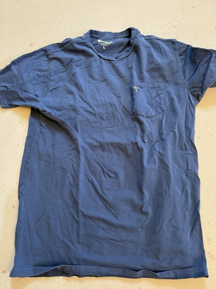 Bird Dogs Men's Pocket Tee Shirt Size L Blue