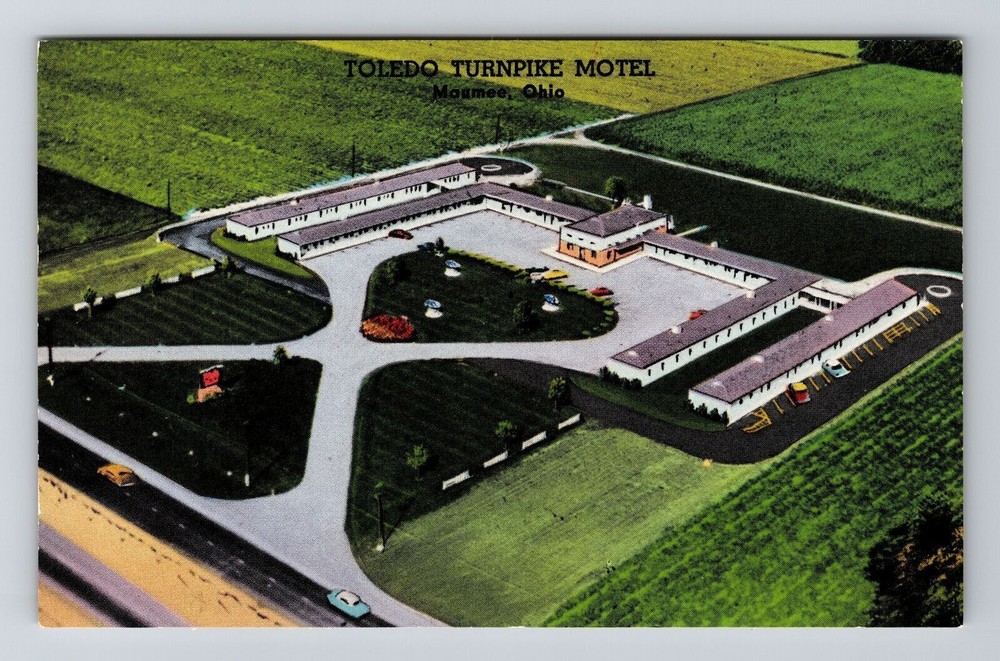 Maumee OH-Ohio, Toledo Turnpike Motel, Vintage Postcard