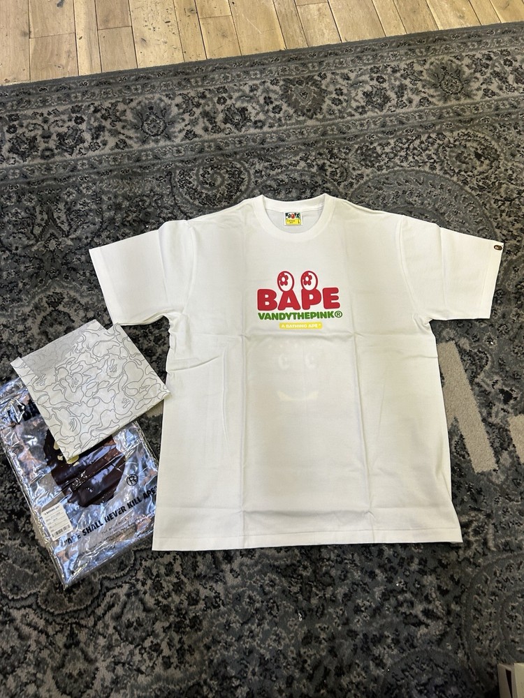 Size L - Bape X Vandy The Pink Shirt - White