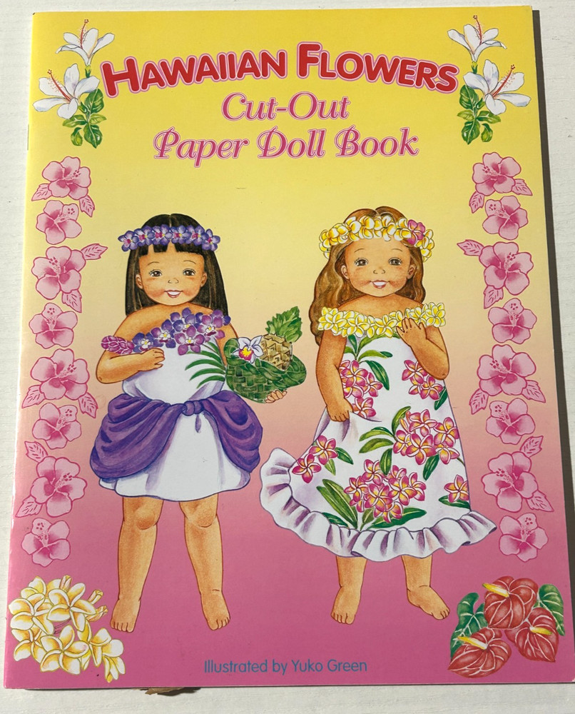 Paper Doll Book UNUSED Hawaiian Flower Girl