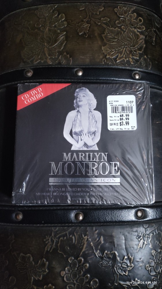 Marilyn Monroe The Life of an Icon CD/DVD Video Combo Bonus 65 Min In Pictures