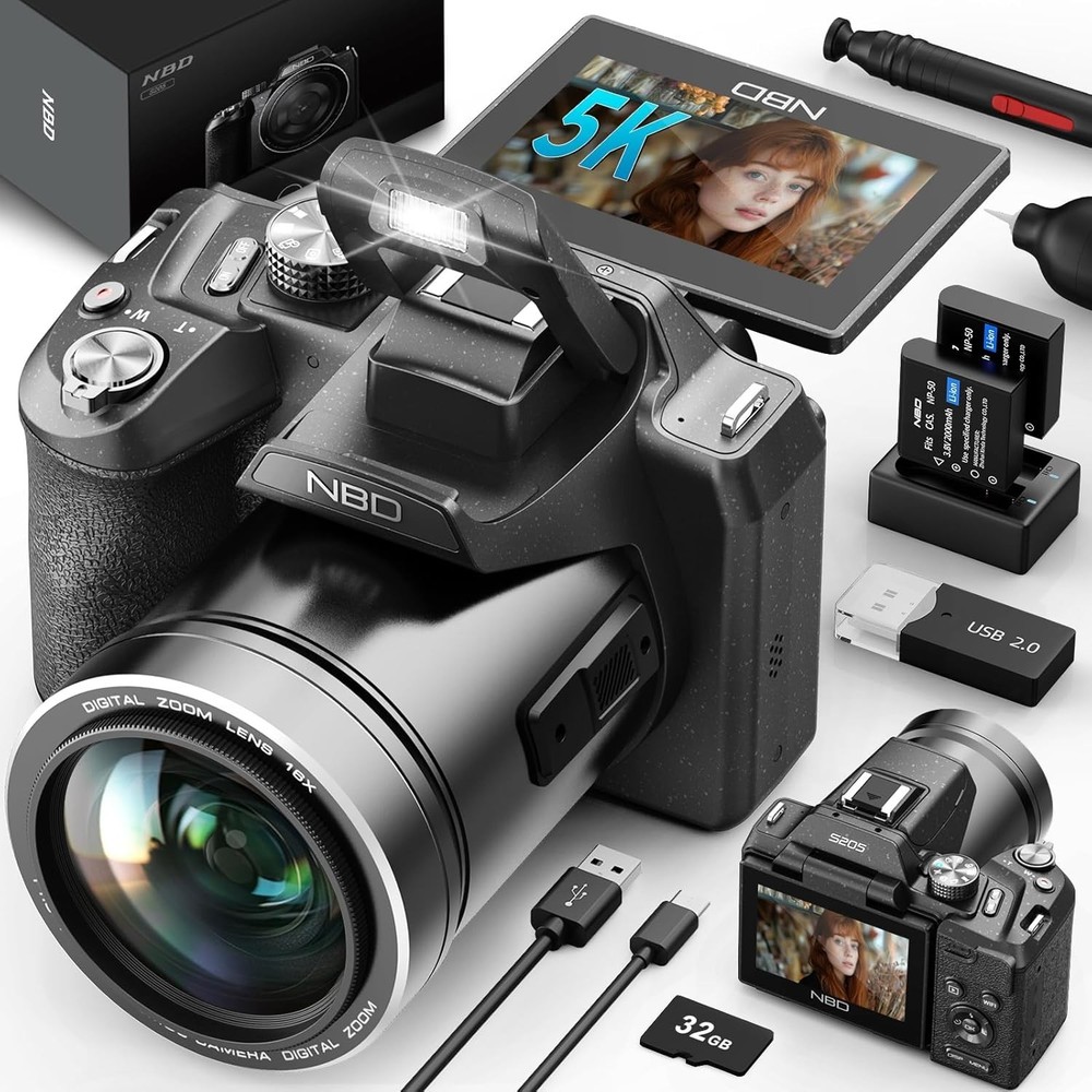 Digital Camera 5K 64MP 16X 3