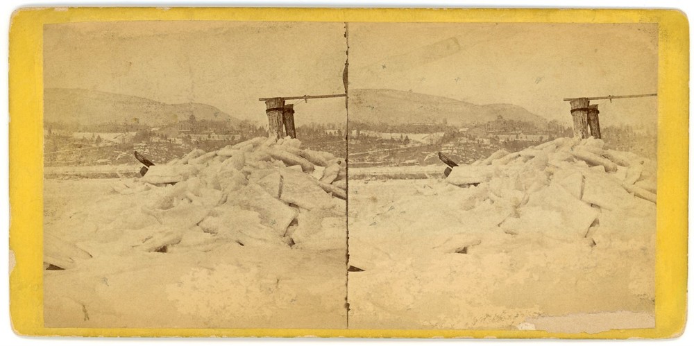NEW YORK SV - Hudson River - West Point Ice - Anthony 1860s