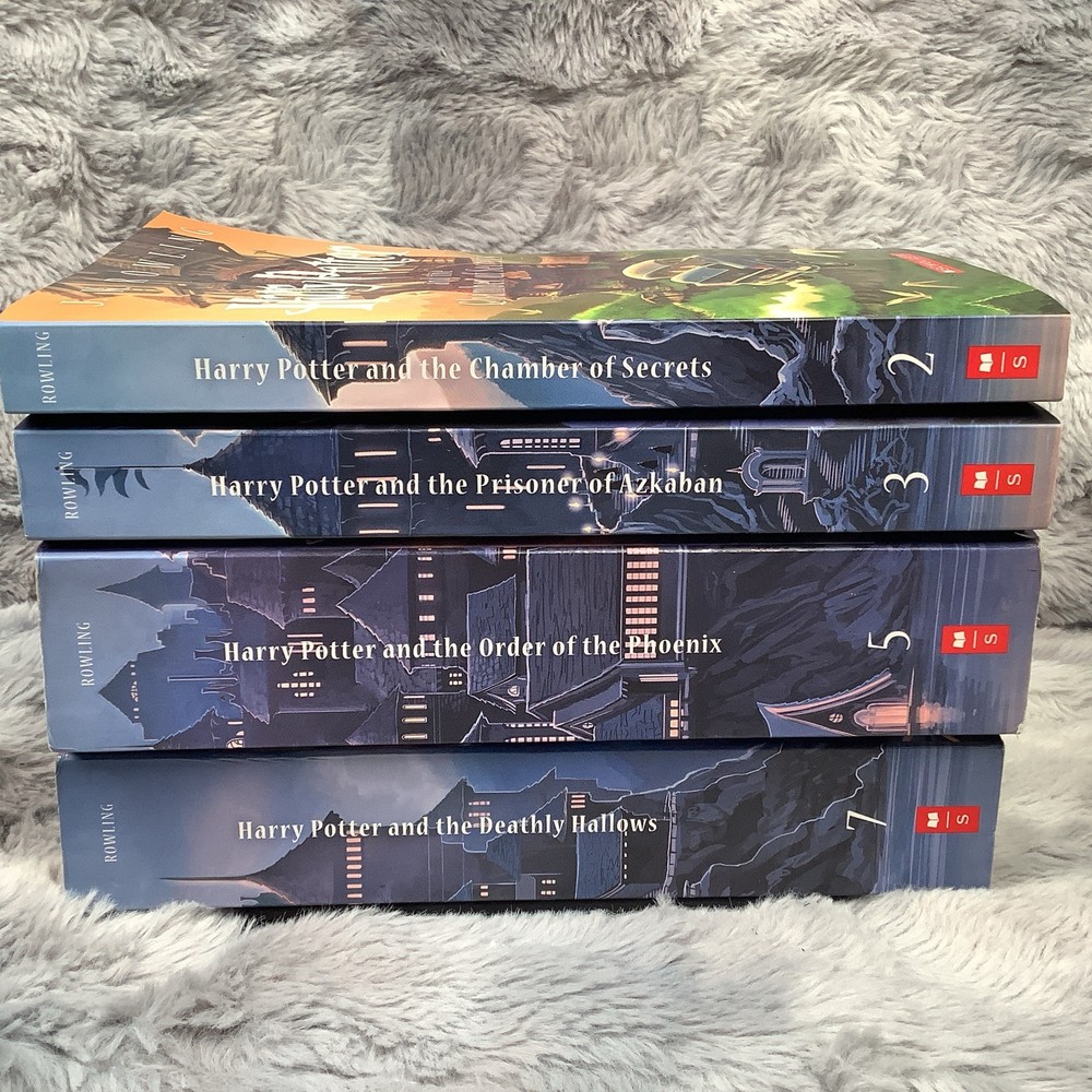 Harry Potter Paperback Book Lot 4 Books Rowling Scholastic
