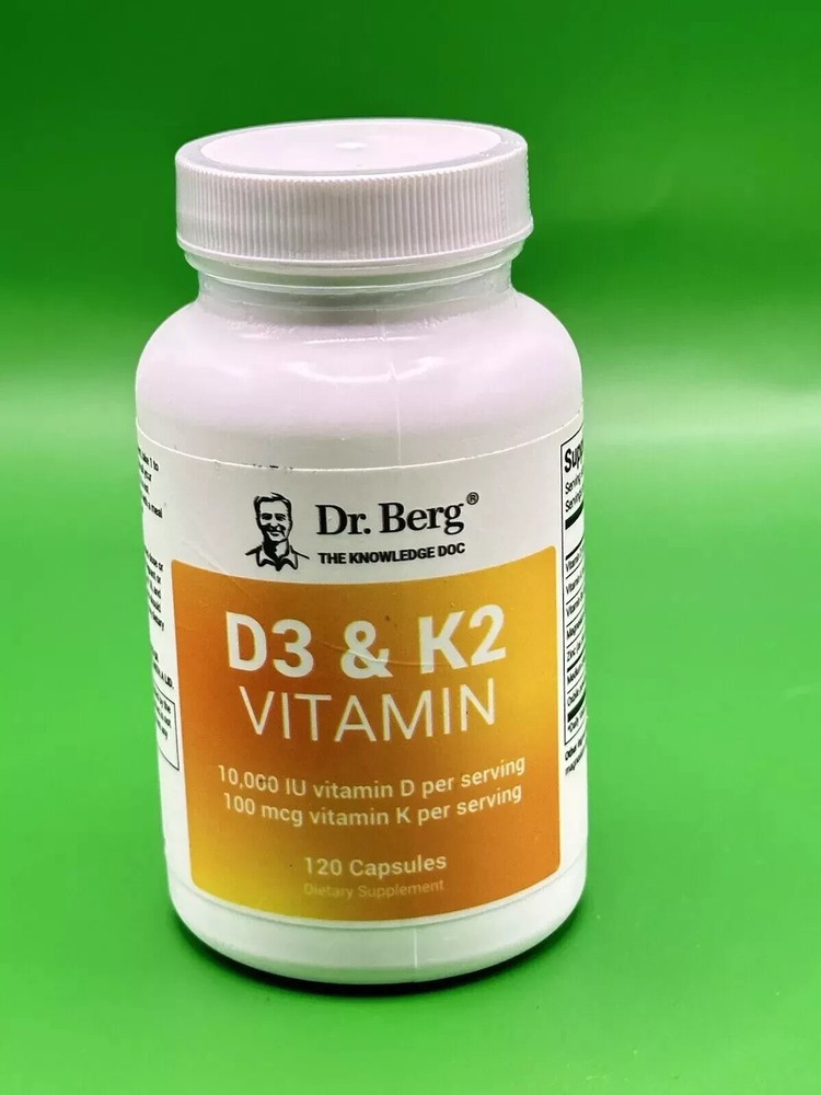 Dr. Berg's D3 & K2 Vitamin (120 Capsules)