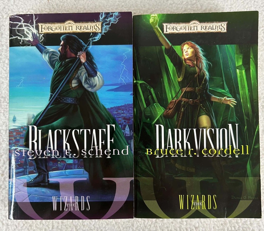 Forgotten Realms The Wizards Lot Blackstaff Darkvision Paperbacks 1st Print