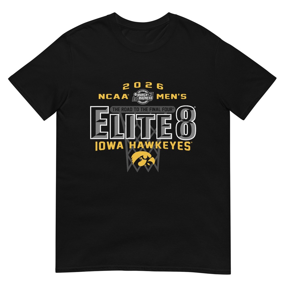Iowa Hawkeyes Elite 8 2026 Men's March Madness Basketball T-Shirt