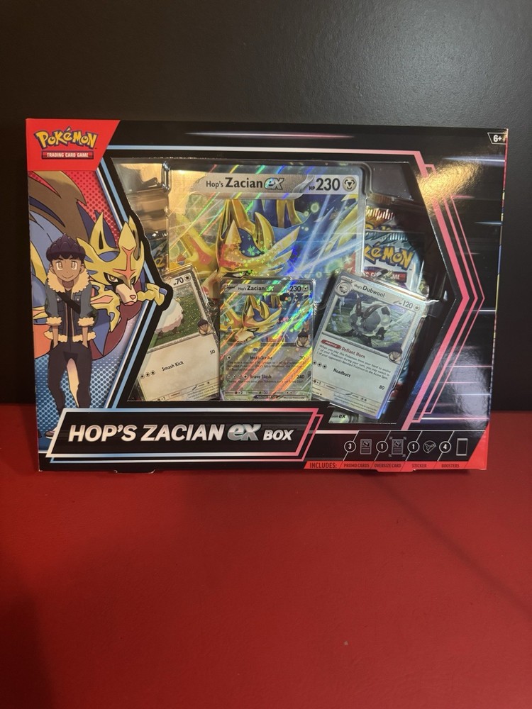 Pokémon TCG: Scarlet and Violet Hop's Zacian ex Box New Sealed