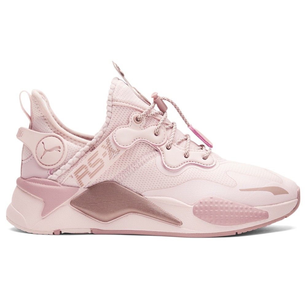 PUMA RsX T3ch Pink Rose Lace Up  Womens Pink Sneakers Casual Shoes 38713001