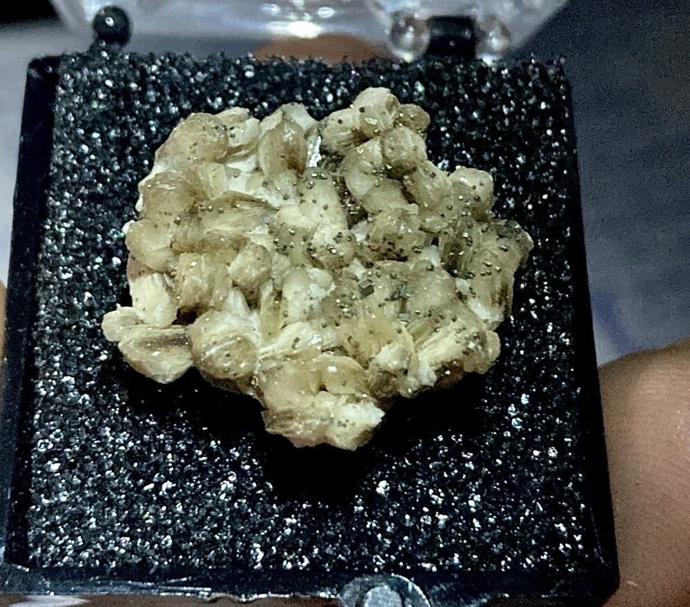 Pyrite On Stilbite Cornwall Mine, Lebanon Co., Pennsylvania