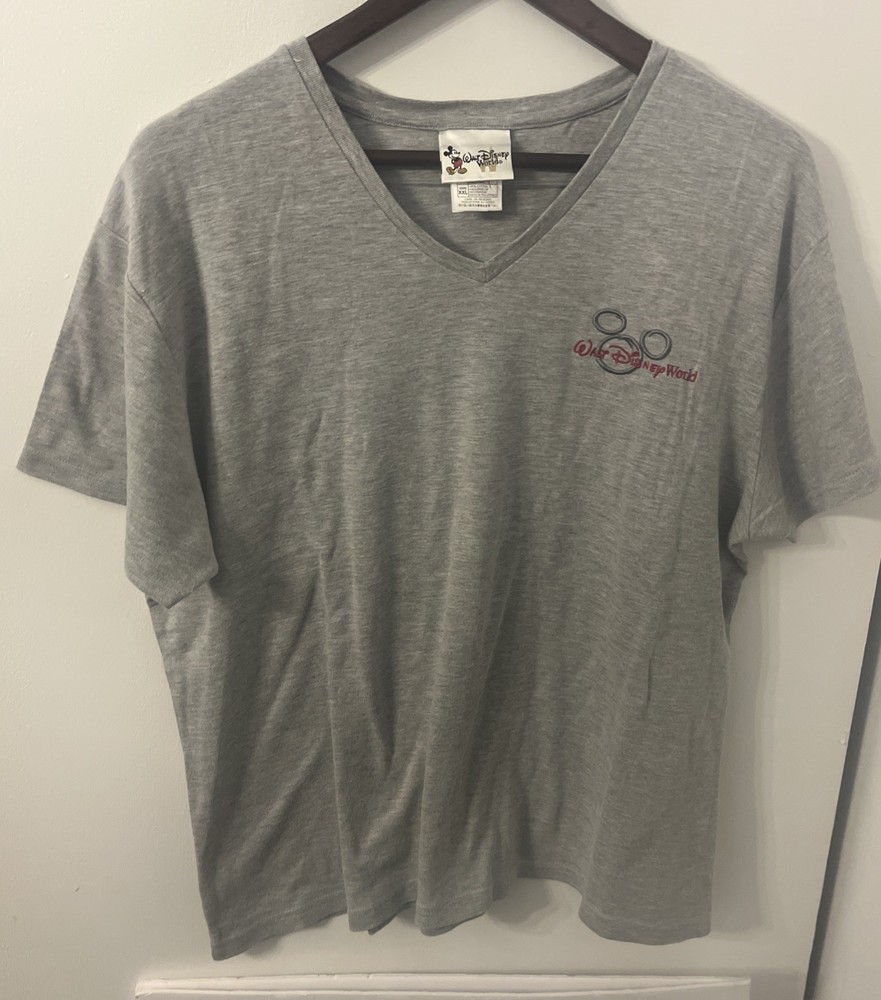 Disney World Gray Tee XXL Fits Like Large Soft Vintage Style