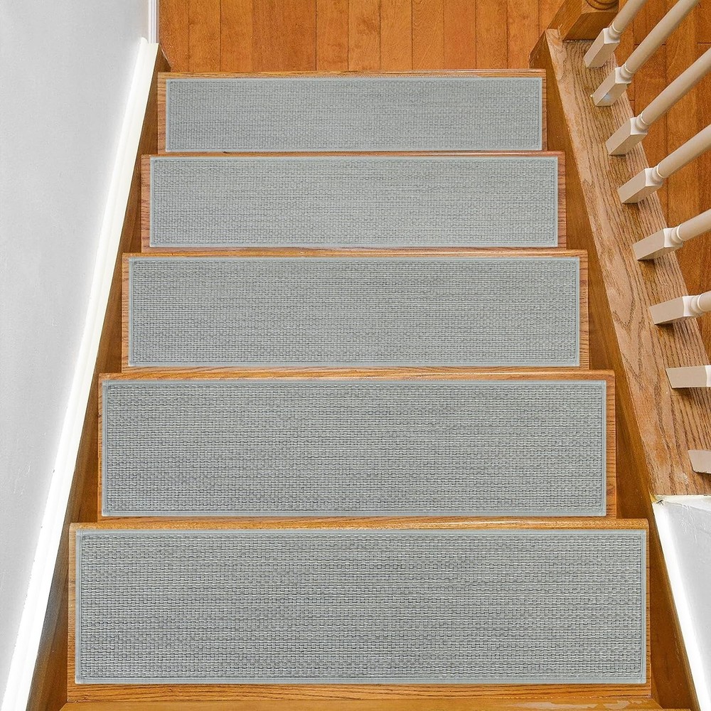 Non Slip Stair Treads for Wooden Steps Indoor 10x30 Inch 12 Pack Extra Wide