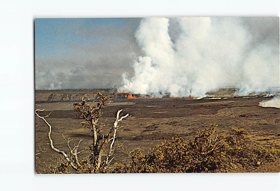 Postcard Kilauea Crater Hawaii Volcanoes National Park Hawaii USA